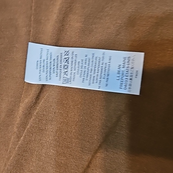 L.L. Bean Sherpa Fleece Coat In Hazelnut Large - Picture 11 of 13